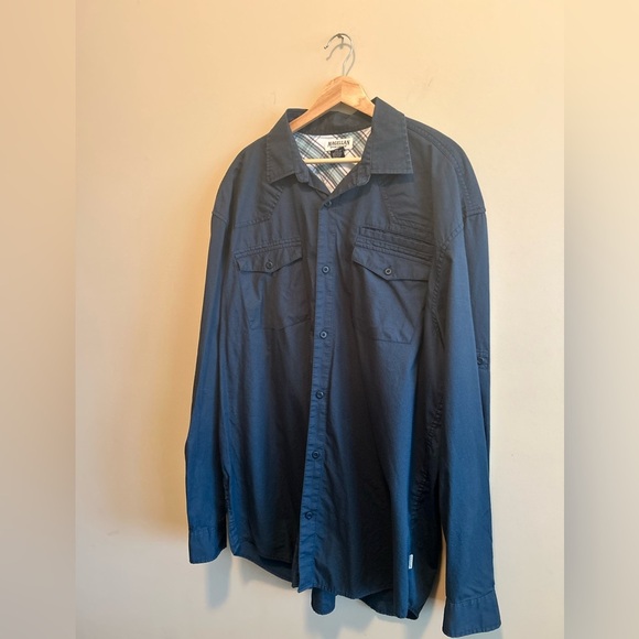 Magellan Sportswear | Navy Blue Button-Up Shirt, Men’s XXL - Picture 2 of 7